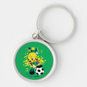 Porte-clés Graphisme TWEETY™ Équipe Brésil Football