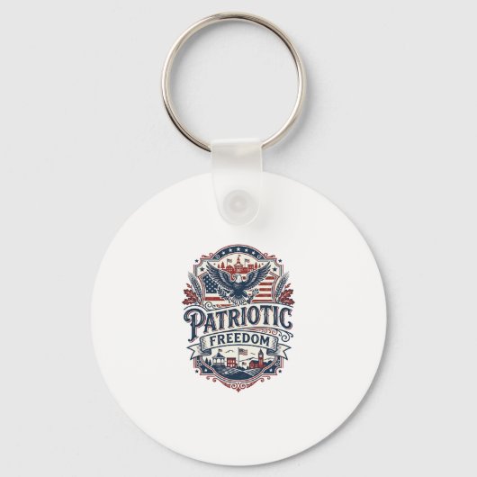 Porte-clés Graphisme vectoriel de fierté de petite ville du M (Recto)