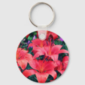 Porte-clés Grappe de fleurs diurne orange (Recto)