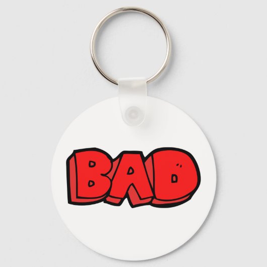Porte-clés Gras rouge mauvais style de graffiti (Recto)