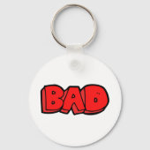 Porte-clés Gras rouge mauvais style de graffiti (Verso)