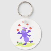 Porte-clés Grasshopper violet Jongler amusant Créature (Recto)