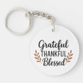Porte-clés Grateful, Thankful, Blessed (Devant)