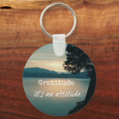 Porte-clés Gratitude : C'est une citation d'attitude (Recto)