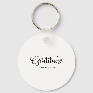 Porte-clés Gratitude Changements Attitude Thanksgiving Fall S