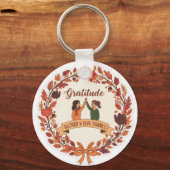 Porte-clés Gratitude Friends Wreath Icon | Thanksgiving (Recto)