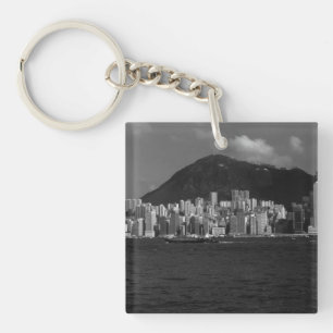 Porte-clés Gratte-ciel de la baie de Hong Kong en Chine vinta