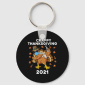 Porte-clés Grave Thanksgiving Dabbing Turquie Pilgrim Boys Ki (Verso)