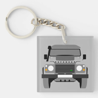 Porte-clés Gray Pop Art Classic Land Rover Car