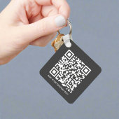 Porte-clés Gray QR Code Entreprise Logo Entreprise Promotion
