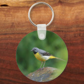Porte-clés Gray Wagtail - oiseau (Recto)