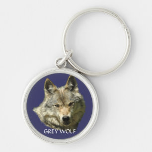 Porte-clés GRAY WOLF Design Faune Art Key-Ring