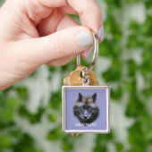 Porte-clés GRAY WOLF Design Faune Art Key-Ring (main)