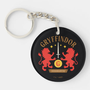 Porte-clés GRAYFFINDOR™ Maison double Lion épée graphique