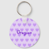 Porte-clés Grayson en violet (Recto)