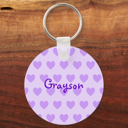 Porte-clés Grayson en violet (Recto)