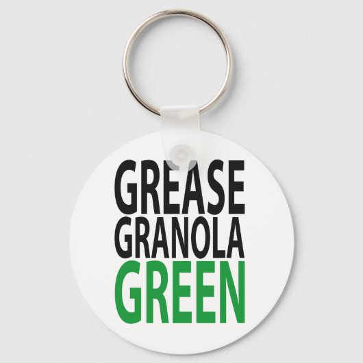 Porte-clés grease, granola, GREEN! (Recto)