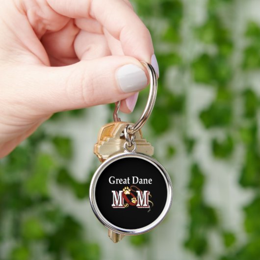 Porte-clés Great Dane Maman Cadeaux (main)