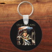 Porte-clés Great Mega King USA Flag Fier Ultra Maga Trump (Recto)