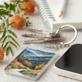 Porte-clés Great Smoky Mountains Porte - clé d'aquarelle (Devant droit)