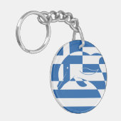 Porte-clés Grèce Dauphin commun Drapeau animal national grec (Devant gauche)
