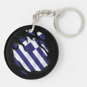 Porte-clés Grèce déchiré le drapeau (Dos)