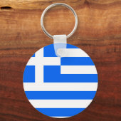 Porte-clés Grèce Drapeau de haute qualité (Recto)