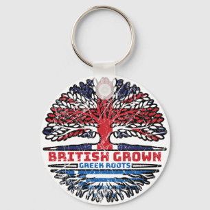 Porte-clés Greece Greek Uk United Kingdom
