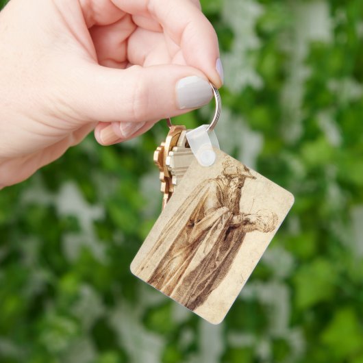 Porte-clés Greek Philosopher with Human Skull by Michelangelo (main)