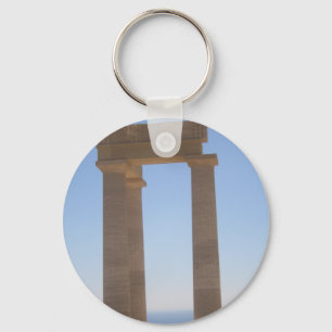Porte-clés Greek Temple Button Key Ring