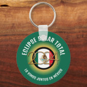 Porte-clés Green 2024 TOTAL SOLAIRE ECLIPSE Mexique (Verso)