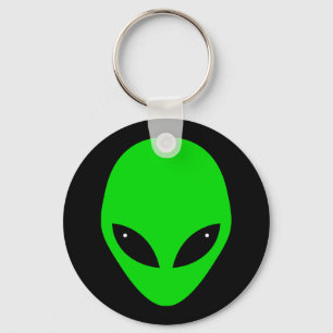 Porte-clés Green Alien Head