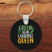 Porte-clés Green Bean Cerole Queen Kitchen Funny Thanksgiving (Recto)