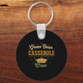 Porte-clés Green Bean Cerole Thanksgiving Cooking Funny (Recto)