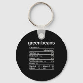 Porte-clés Green Beans Nutrition Facts Funny Thanksgiving Chr (Recto)