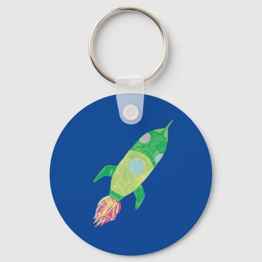 Porte-clés Green Chilton Space Rocket Star (Recto)