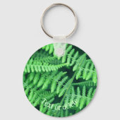 Porte-clés Green Ferns Nature Personnalisée (Verso)