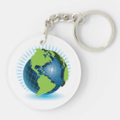 Porte-clés Green Globe (Dos)