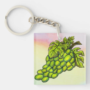 Porte-clés Green Grapevine et Bacchus équitation lion pastel