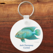 Porte-clés Green Jack Dempsey Cichlid (Recto)