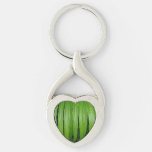 Porte-clés Green Leafs Heart Keychain
