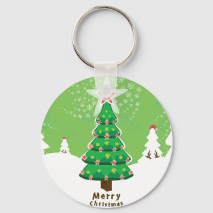 Porte-clés Green Merry Christmas