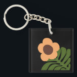 Porte-clés Green & Orange Modern Abstract Floral<br><div class="desc">Green & Orange Modern Abstract Floral is a stylish and eye-catching design featuring fresh green tones combined with vibrant orange floral elements. The modern abstract style creates a unique artistic look that feels both elegant and contemporary. Perfect for adding a touch of creativity and nature-inspired beauty to everyday products, home...</div>