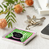 Porte-clés Green Palm Tree Island Black Chien Porte - clé (Côté)