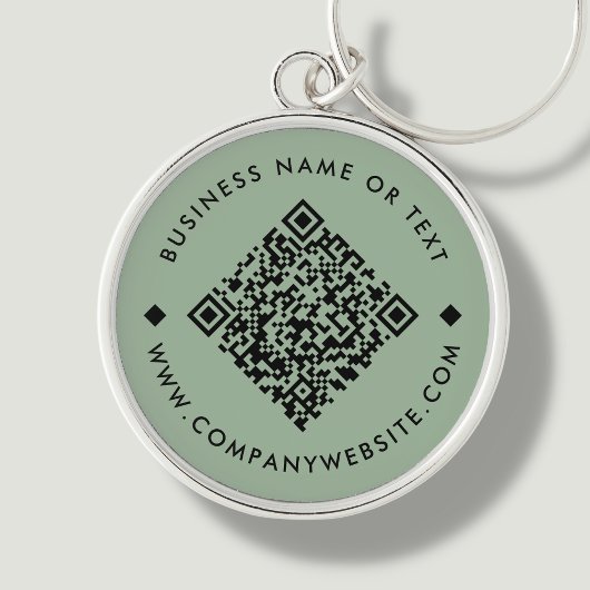 Porte-clés Green | Porte - clé de code QR personnalisé profes