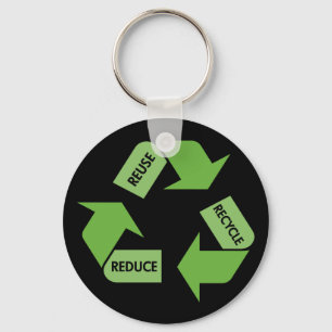 Porte-clés Green Recycle Reuse Reduce