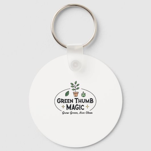 Porte-clés Green Thumb Magic | Urban Gardening T-Shirt (Recto)