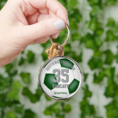 Porte-clés green white équipe sportive couleurs garçons fille (Main)