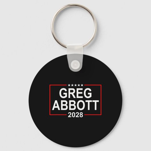Porte-clés Greg Abbott 2028 Presidential Election July 4th Re (Recto)