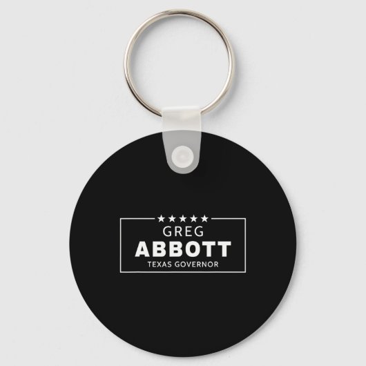 Porte-clés Greg Abbott Election Texas Governor Republican Red (Recto)